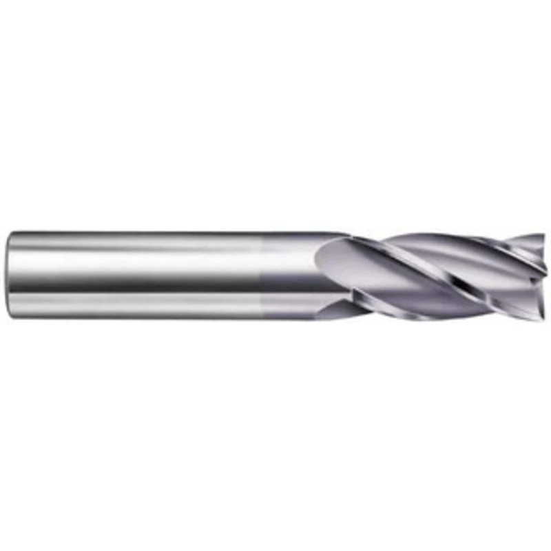 KYOCERA SGS 3/4, 1-1/2 LOC, 3/4 Shank Diam, 4 OAL, 4 Flute, Solid Carbide Square End Mill Single End, TiCN Finish, Sp...